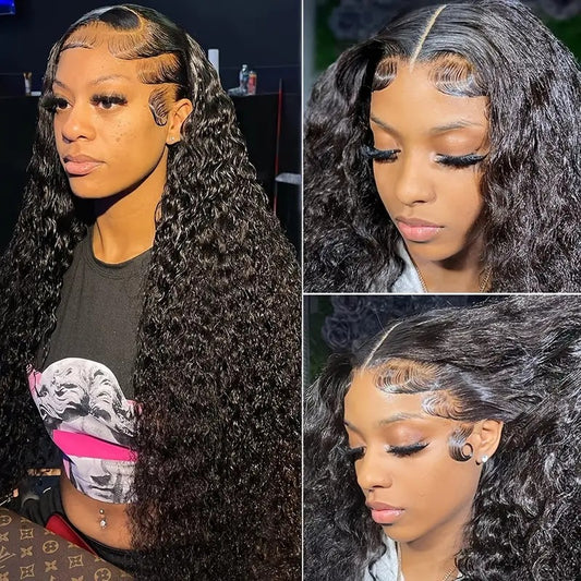 Fashion Front Lace Curly African Small Roll Wig Long Curls