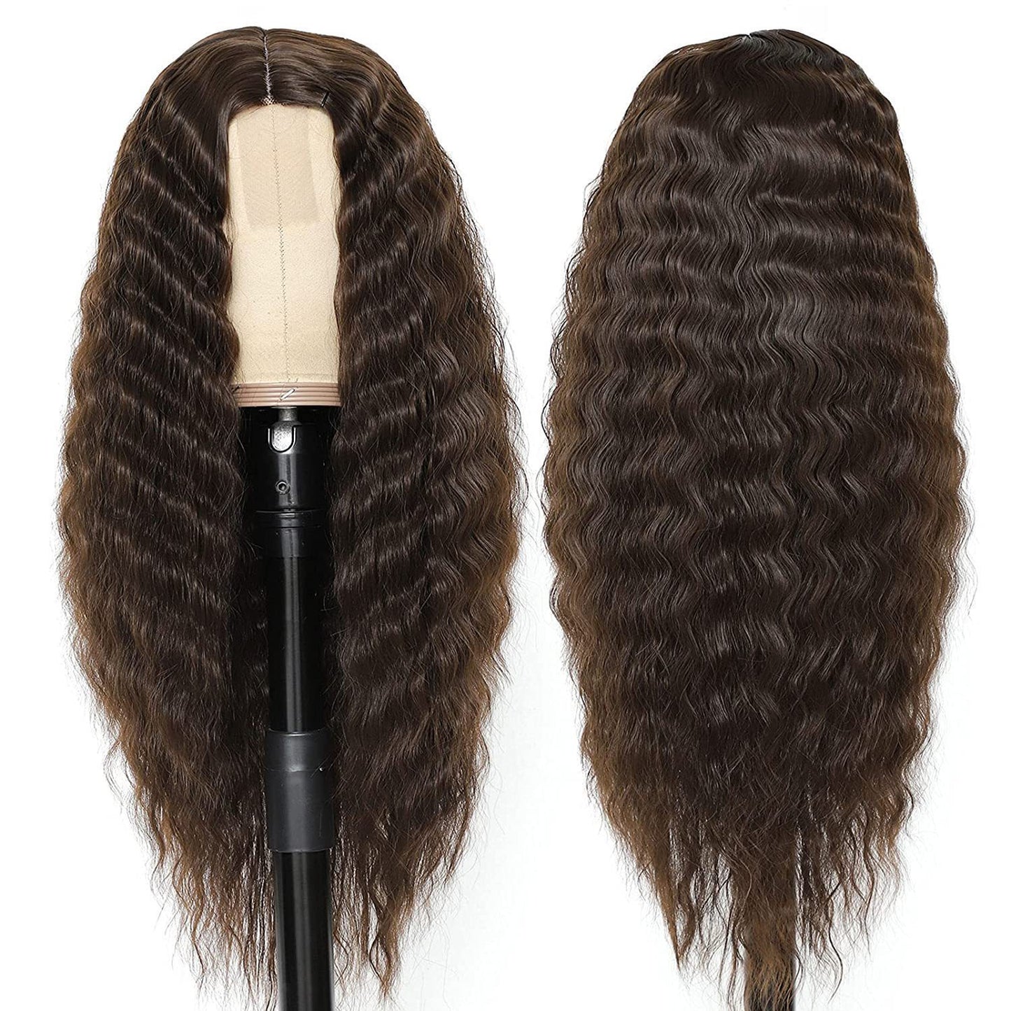 Women's African Wigs With Small Curly Hair Front Lace Head Wig Long Curls