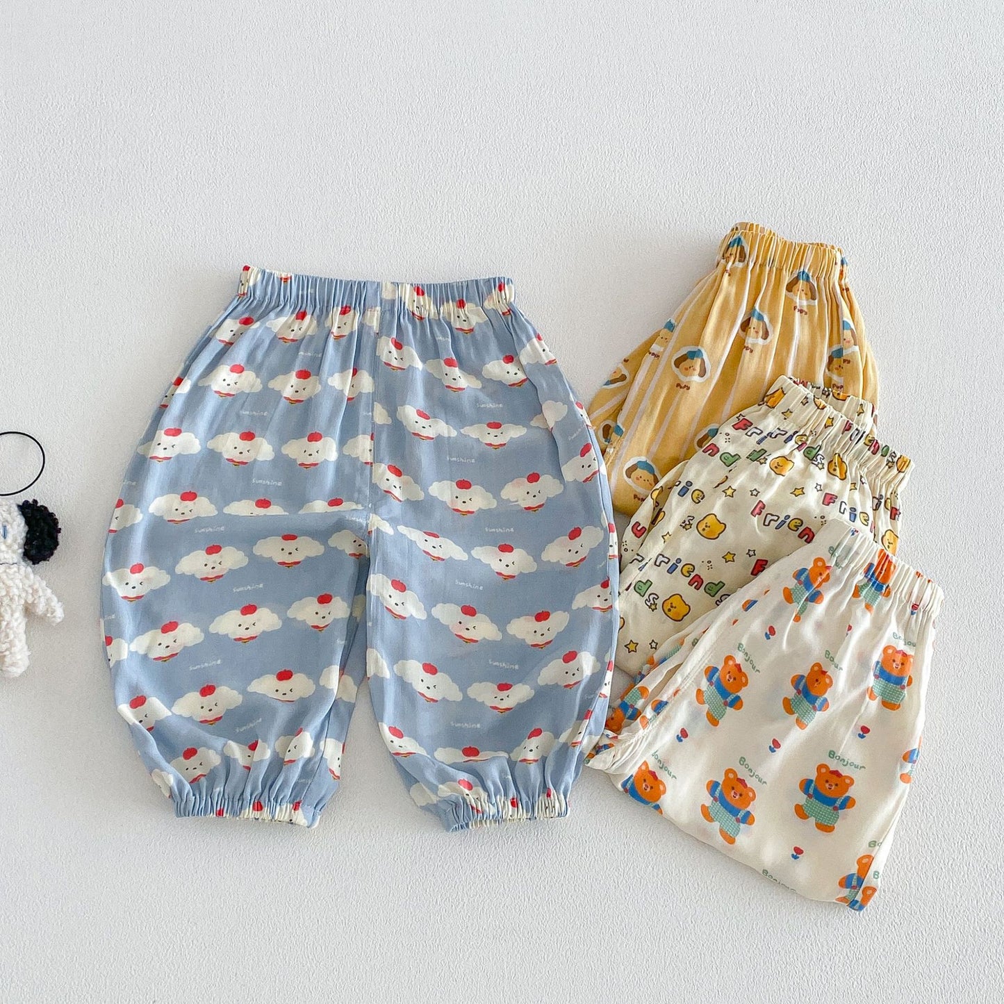 Children's Summer Boys Full Printed Cartoon Thin Children's Pants