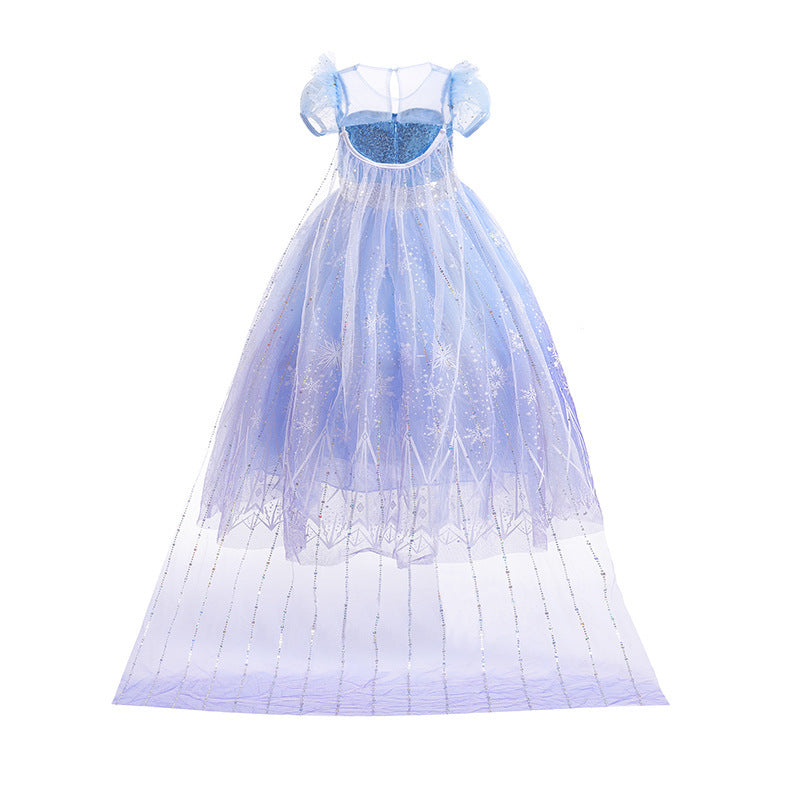 Children's Halloween Frozen Western Style Aisha Tulle Skirt Little Princess Children's Dress