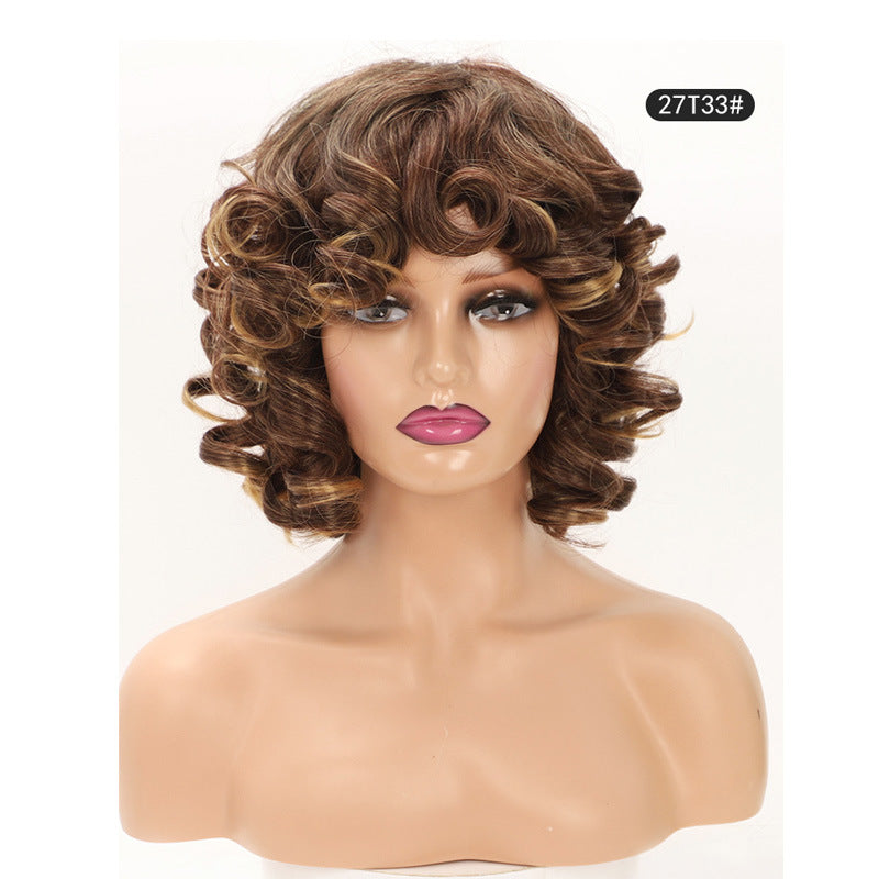 Stylish Unique Cool Classy African Small Wig Short Curly Hair