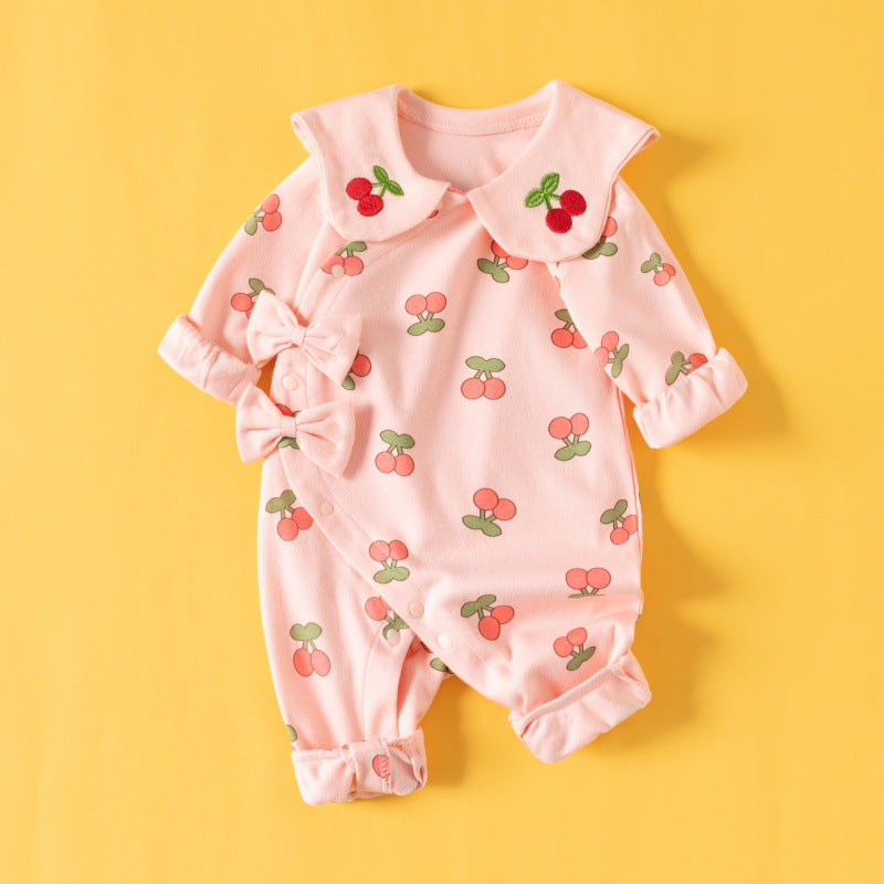 Yo-yo Jumpsuit Romper Cotton Long Sleeve Toddler Jumpsuit, Climbing Suit
