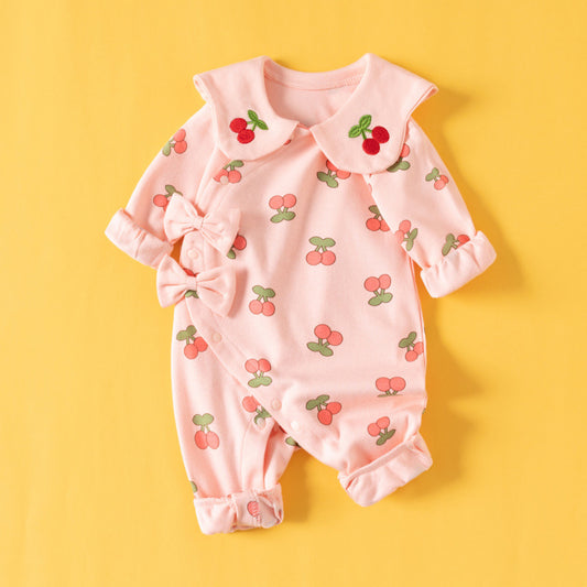 Yo-yo Jumpsuit Romper Cotton Long Sleeve Toddler Jumpsuit, Climbing Suit