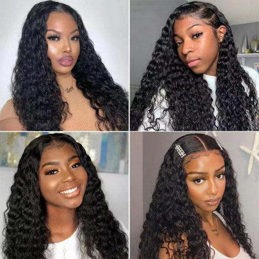 Curly Hair Female Front Lace Chemical Wig Long Curls