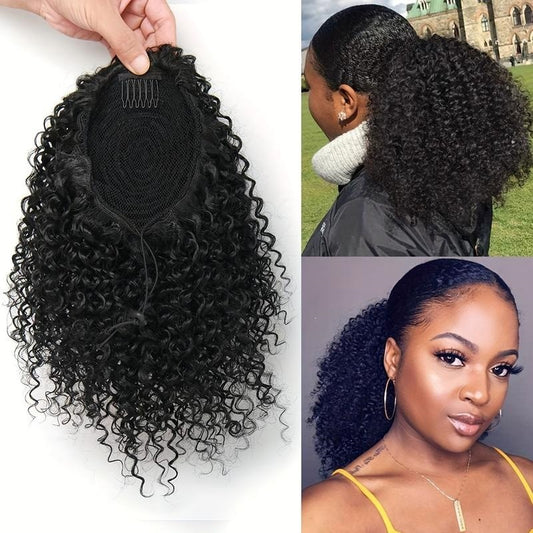 Charming Classy Cool Small Curly Generation Wig Ponytail
