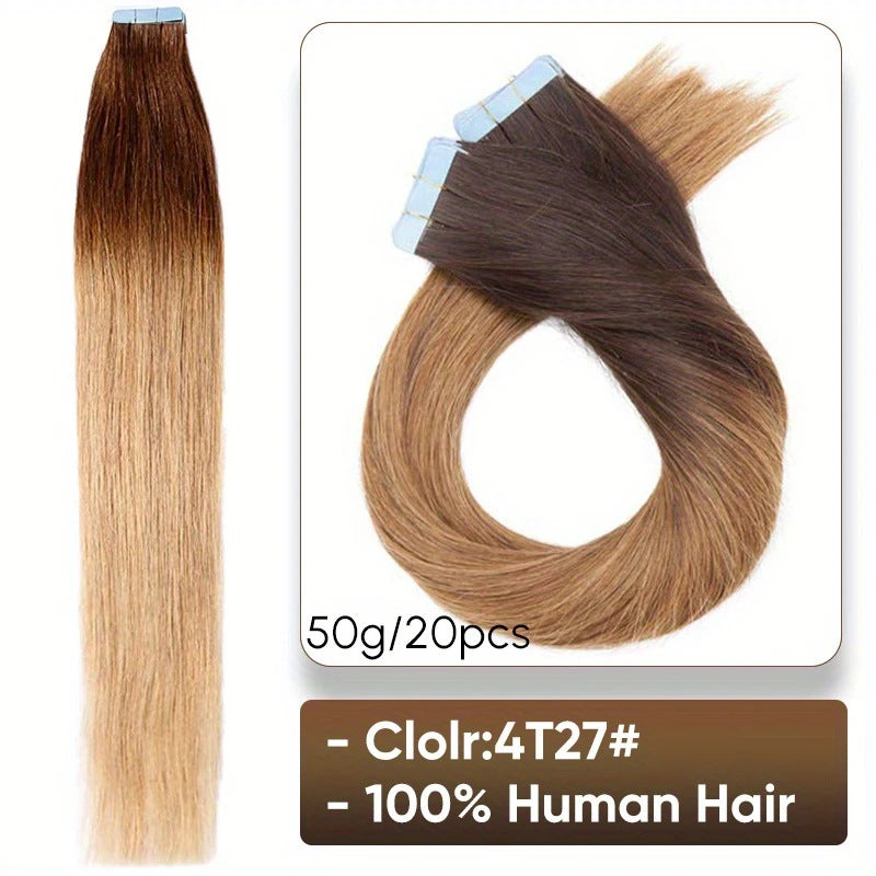 Premium Film Hair Real Set Seamless Invisible Wig