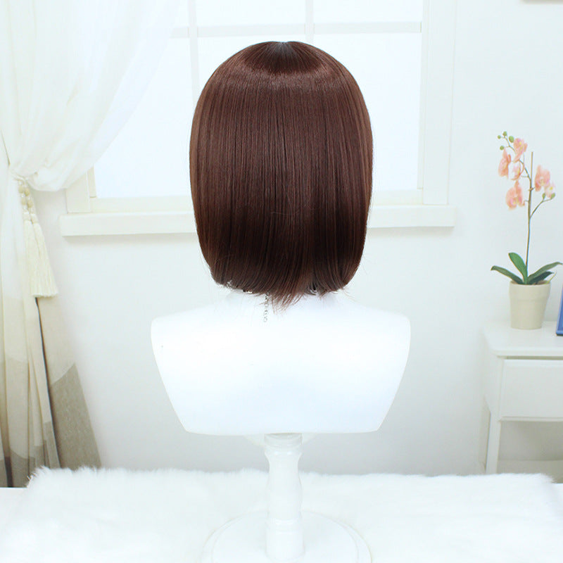 Universal Fiber Short Hair Hairstyle Simulation Scalp Top Collection Cos Wig