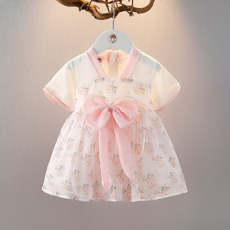 Children's Summer Fashion Little Gauze Clothing Small Children's Dress