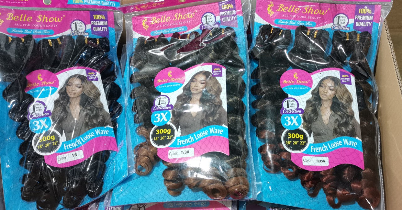 Casual Chemical Fiber Screw Roll Weft Real Hair Wig
