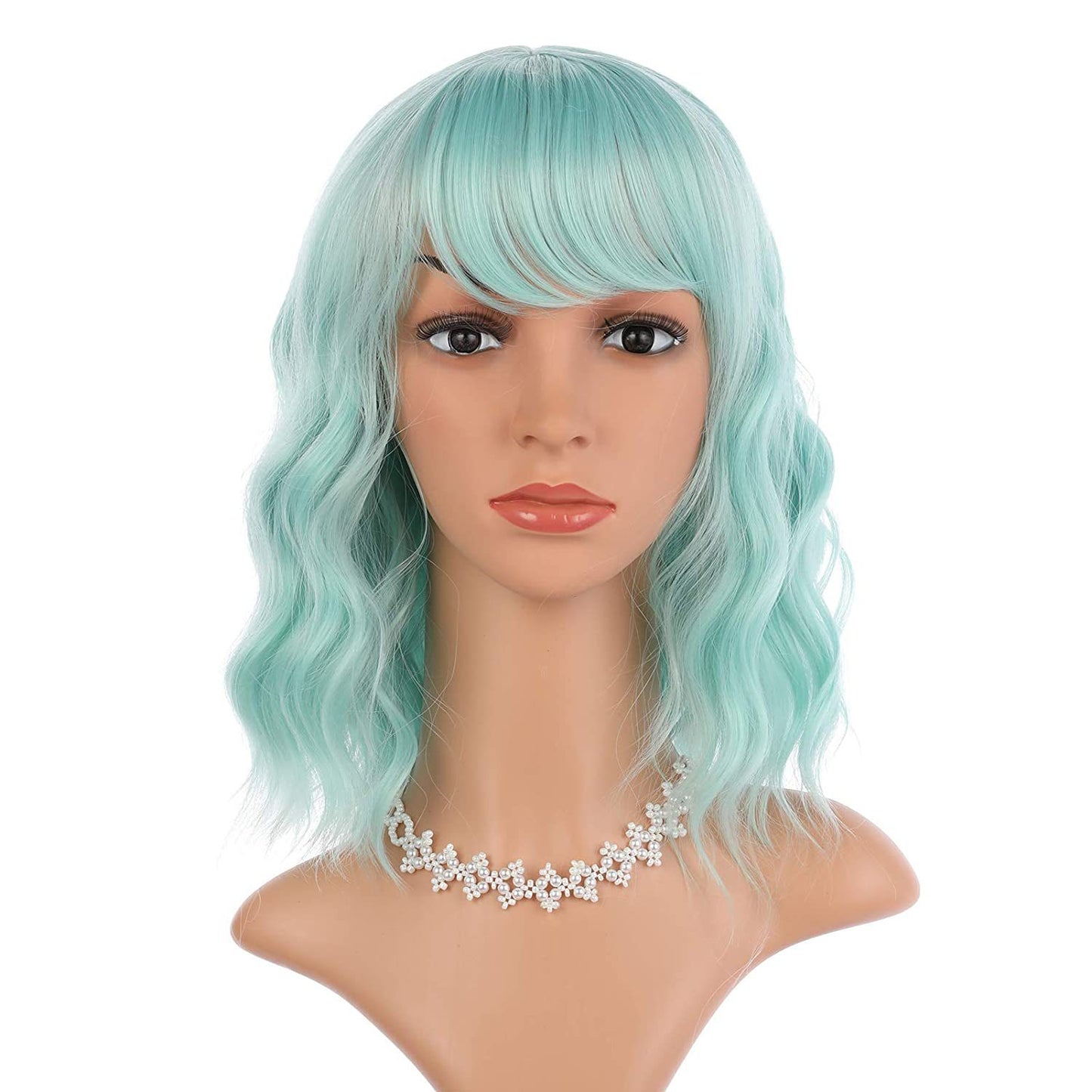 Chemical Fiber Head Cover Color Optional Wig Short Curly Hair