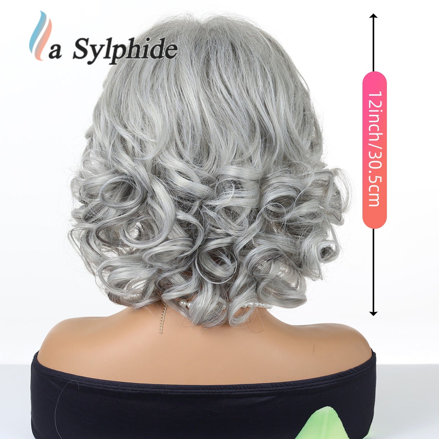 Women's Love Mother Rose Net Fiber Latin American Wig Short Straight Hair