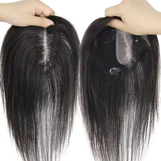 Sewing Hair Piece Simulation Scalp Lightweight Breathable Head Fluffy Invisible Wig