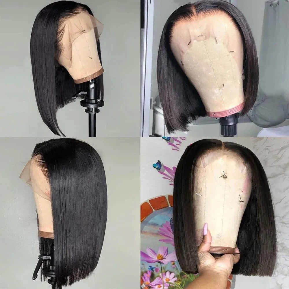Graceful Indian Straight Bob Original Human Real Hair Wig