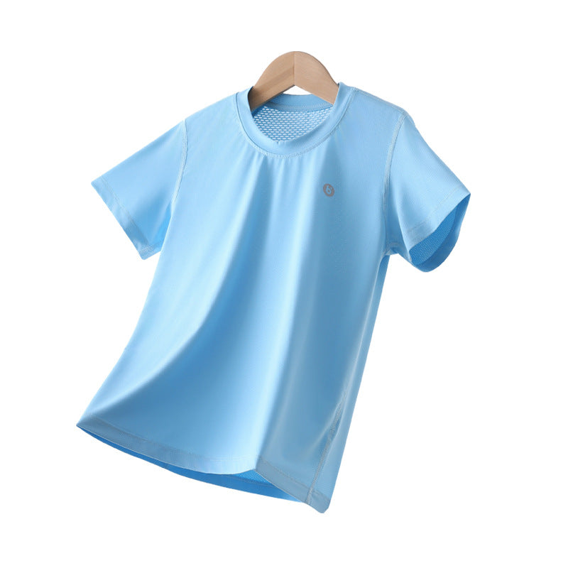 Children's Boy's Sun Protection Clothing Top Sports Bottoming Children's T-shirt