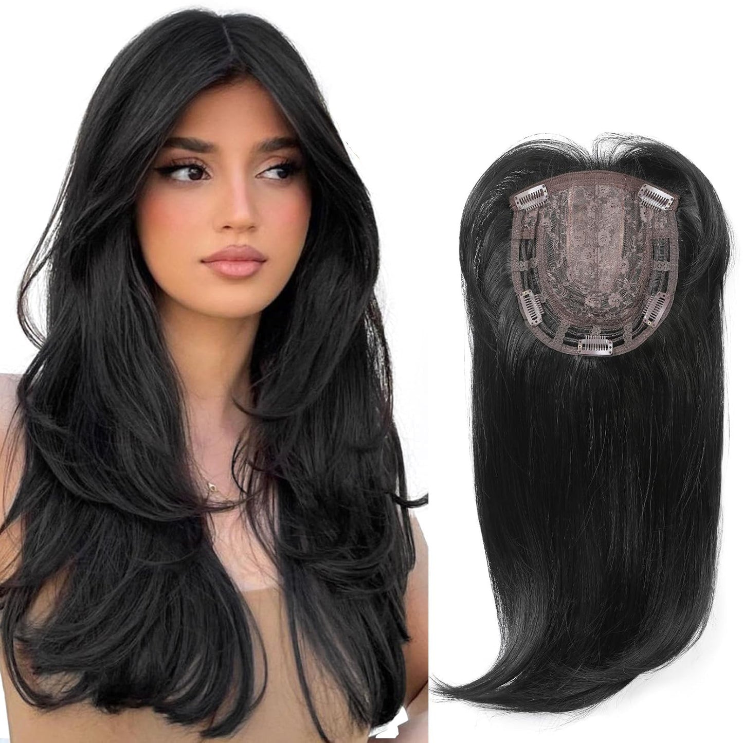 Head Hair Supplementing Piece Set Chemical Fiber Dome Hairpiece Wig