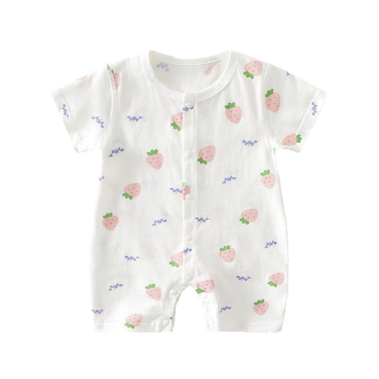 Anyang Clothes Jumpsuit Summer Thin Short Sleeve Air Conditioning Born Jumpsuit, Climbing Suit