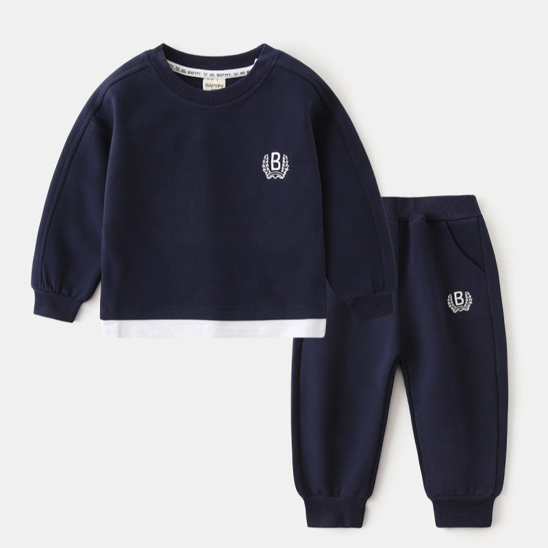 Children's Fashion Korean Set Sweater Sports Pants Children's Suit