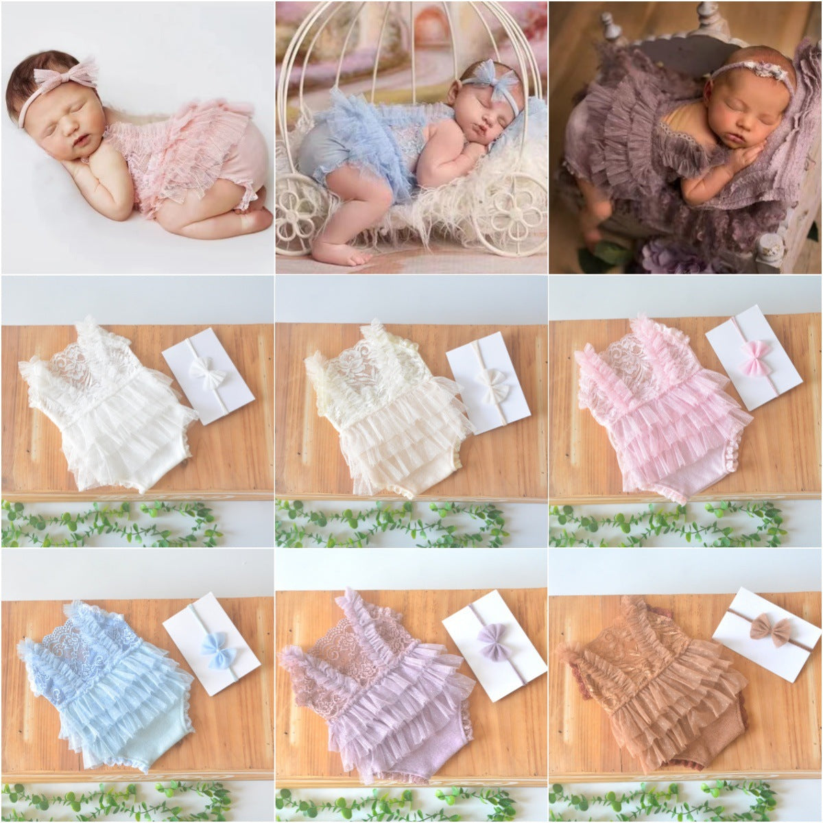 Born Graphy Clothing Lace Pleated Jumpsuit Children's Dress