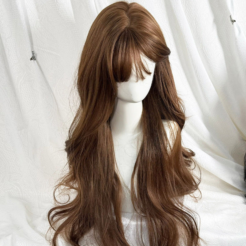 Bangs Long Curly Hair Cute Fashion Other Wig