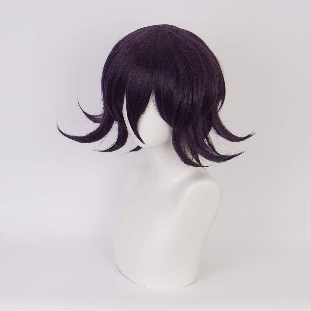 Classic Wang Ma Black Mixed Purple Cos Wig