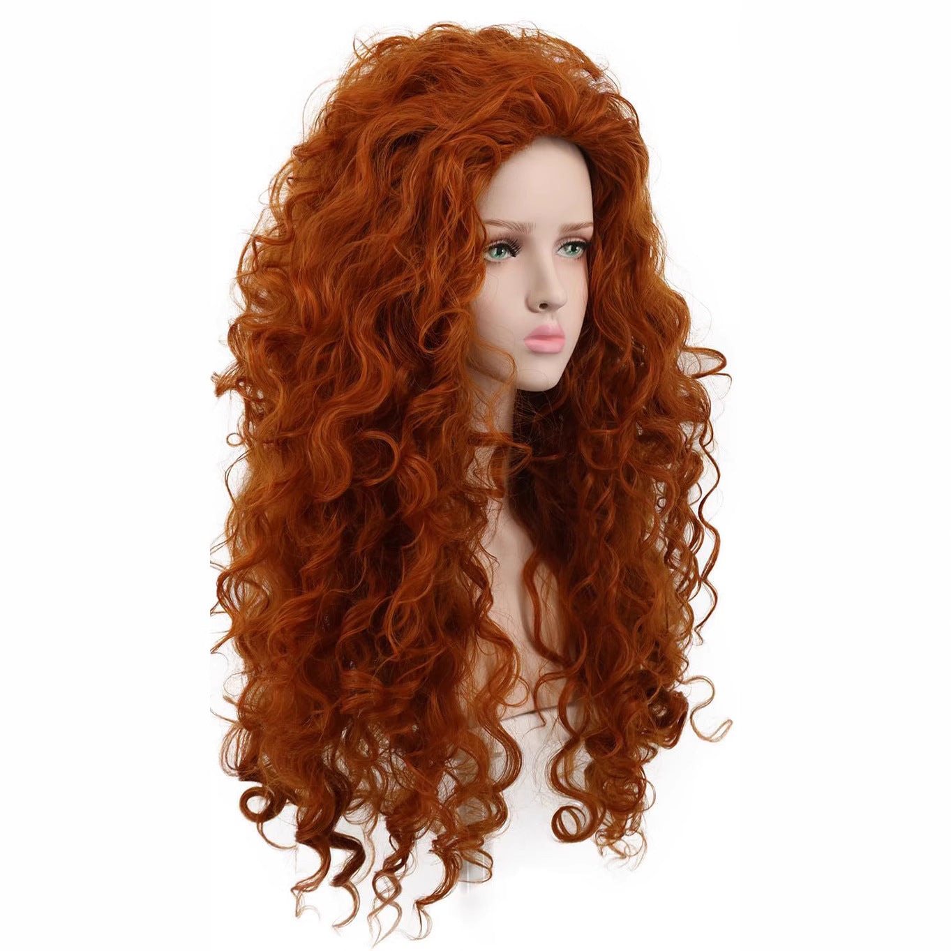 Brave Legend Princess Merida Instant Noodle Curls Long Curly Hair Cos Wig