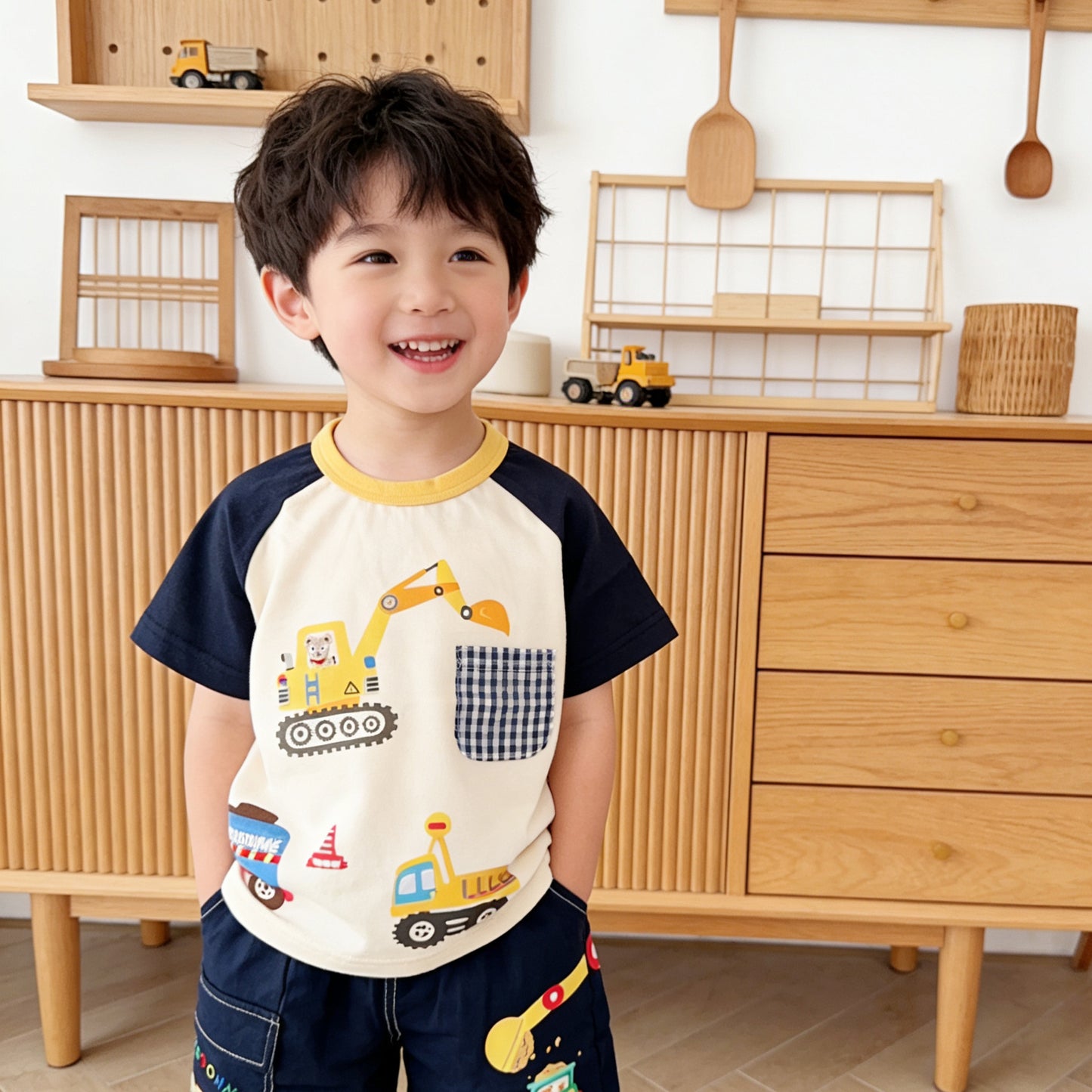 Children's Short Sleeve Summer Print Cartoon Boy's Children's T-shirt