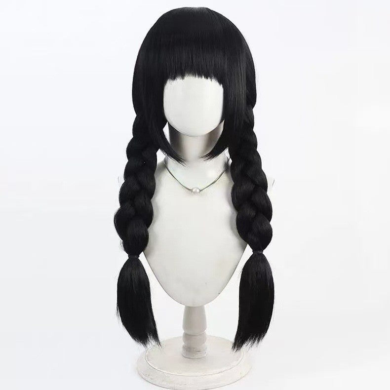 Egg Puff Party Double Ponytail Linkage Simulation Cos Wig