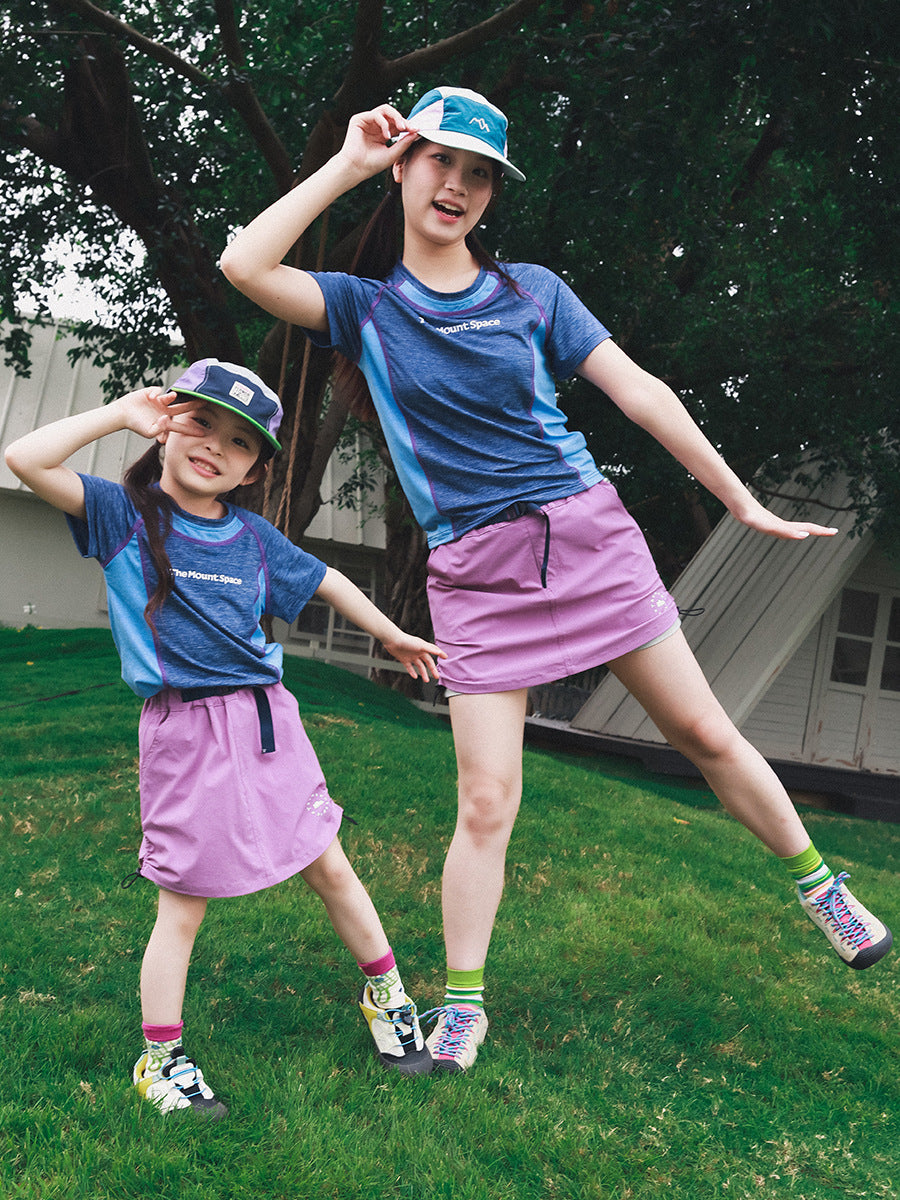 For Short-sleeved Short Sleeved Summer Mountain Outdoor Sports Matching Outfit Children's T-shirt
