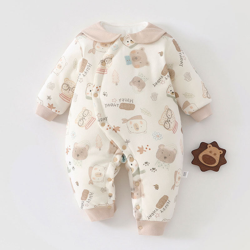 Thickened Winter Cotton Jumpsuit Thermal Quilted Jumpsuit, Climbing Suit