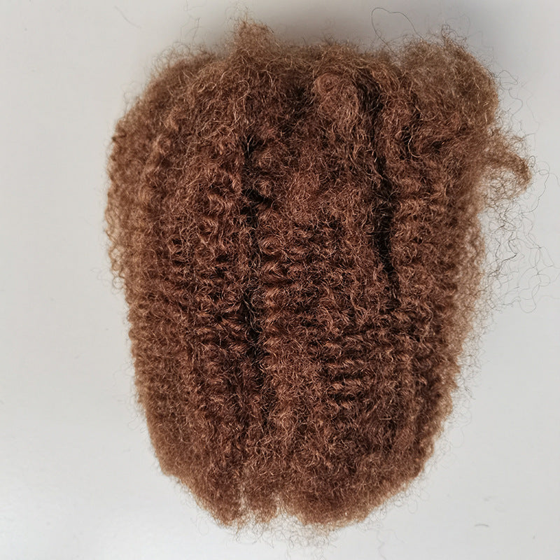 Human Puffy Silk Dreadlocks Veet Bag Real Hair Wig