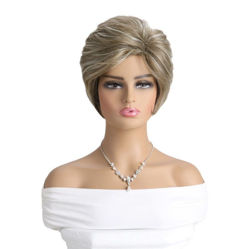 Beautiful Women's Mixed Color Synthetic Wigs Wig Short Curly Hair