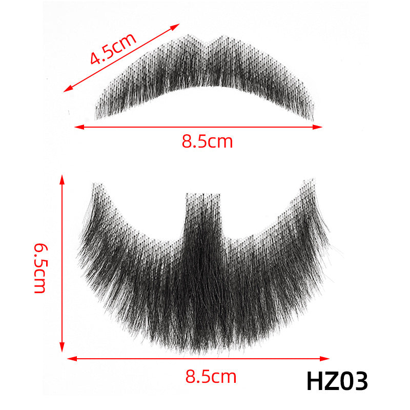 Fake Beard Invisible Seamless Human Hair Eyebrows Film Television Props Other Wig