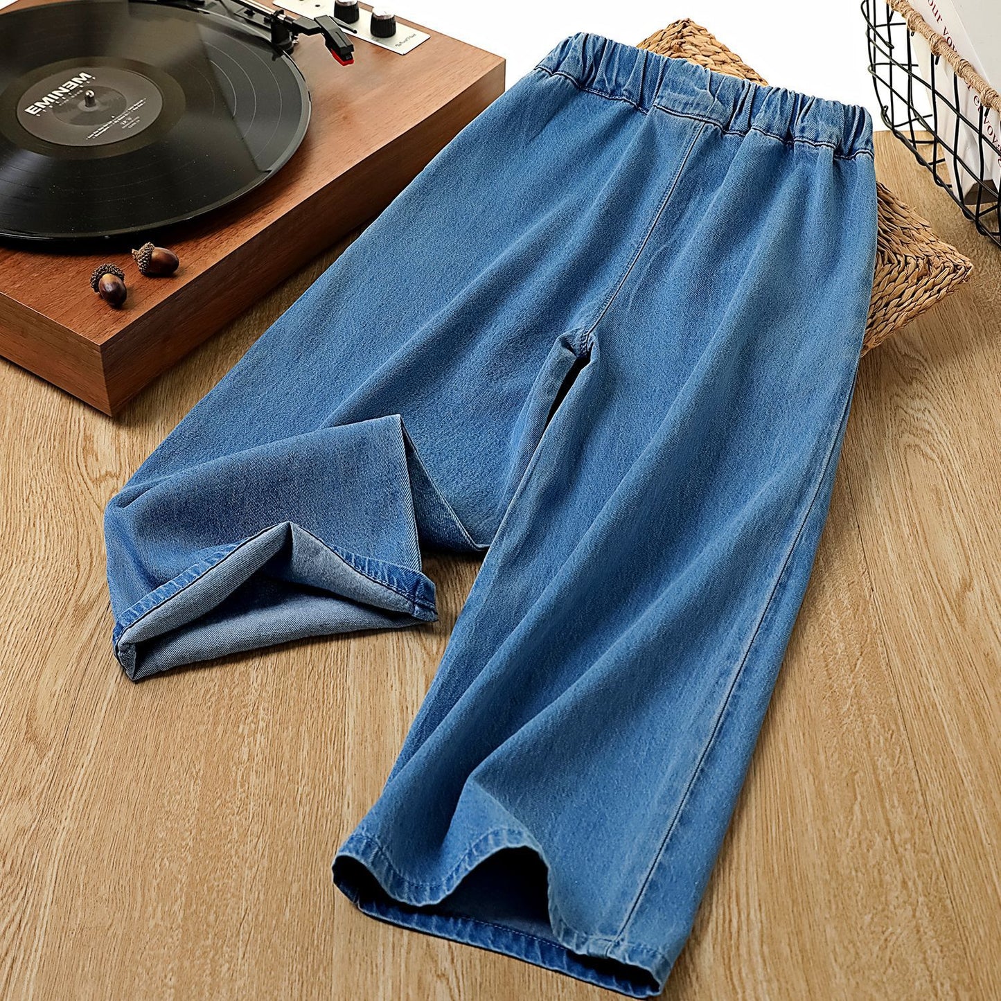 Children's Domestic Matchet Three-dimensional Butterfly Middle Big Children's Pants