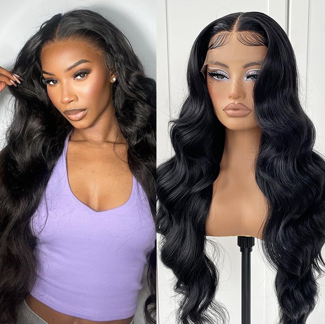Women's Front Lace Synthetic Wigs Golden Medium Curly Hair Big Wave Wig Long Curls