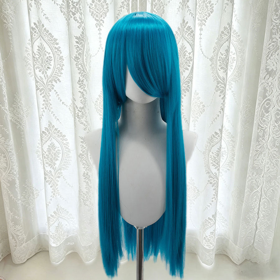 Universal Bangs Long Straight Fiber Rose Net Cos Wig