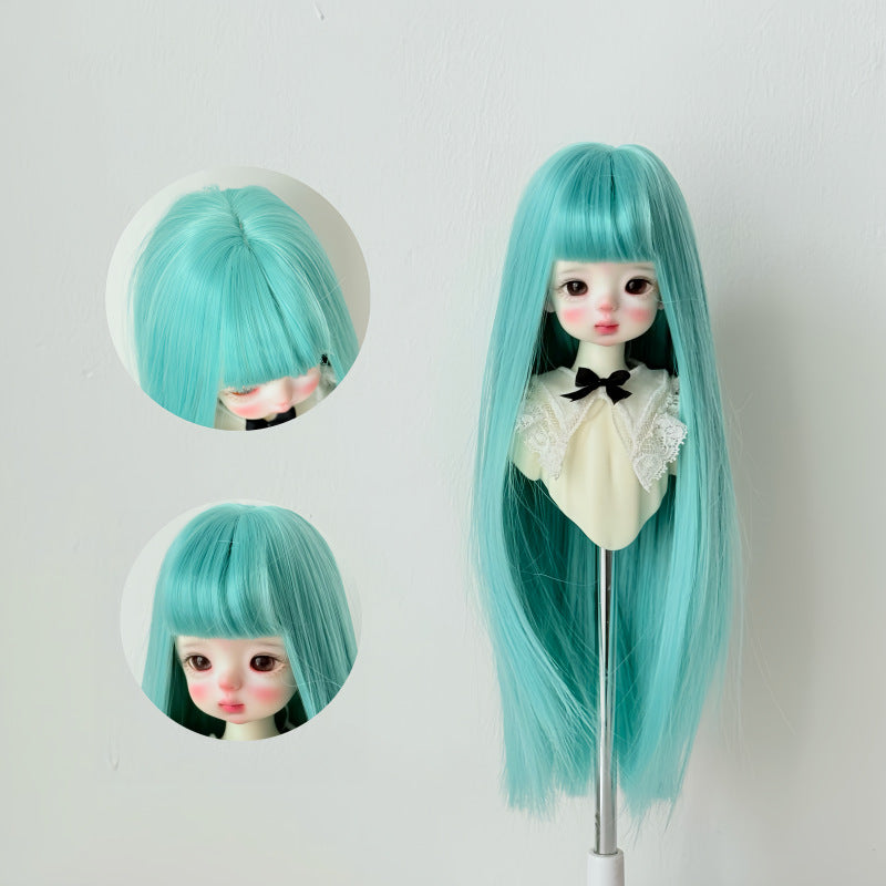 Silk Long Straight Hair Cover Bangs Rough Cos Wig