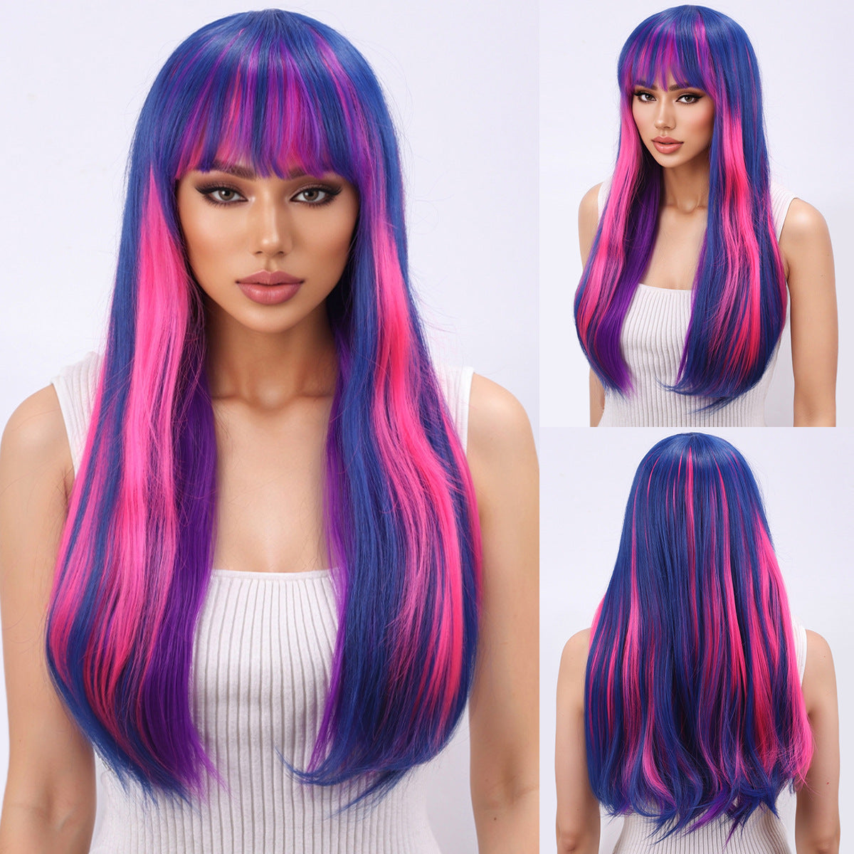 Fluffy Face Shaving Big Wave Chemical Fiber Head Cover My Wig Long Curls