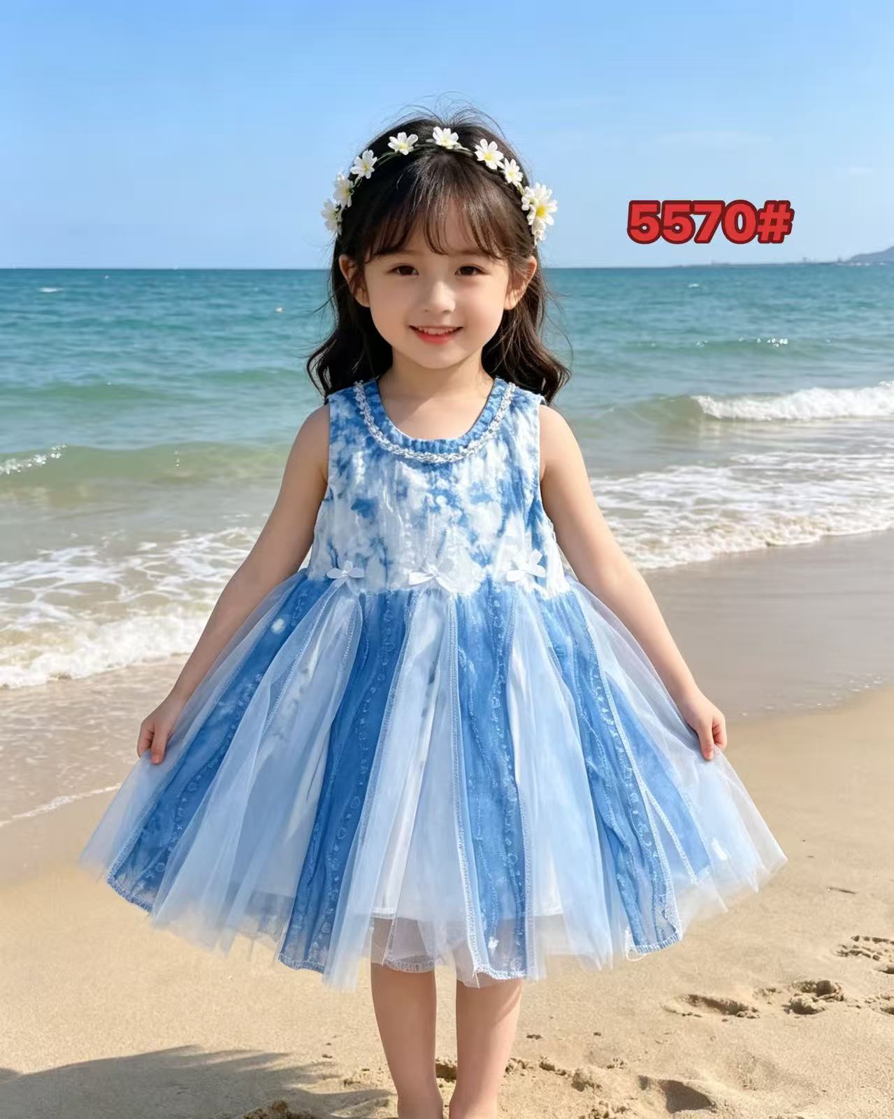 Summer Chinese Style Ethnic Radix Plant Handmade Western Frog Button Children's Dress