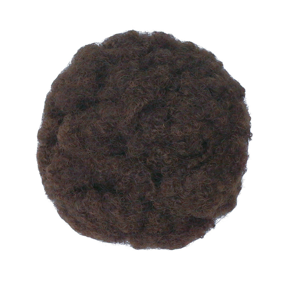 Human Hair Dreadlocks Puffy Silk Pile Wrapping Other Wig