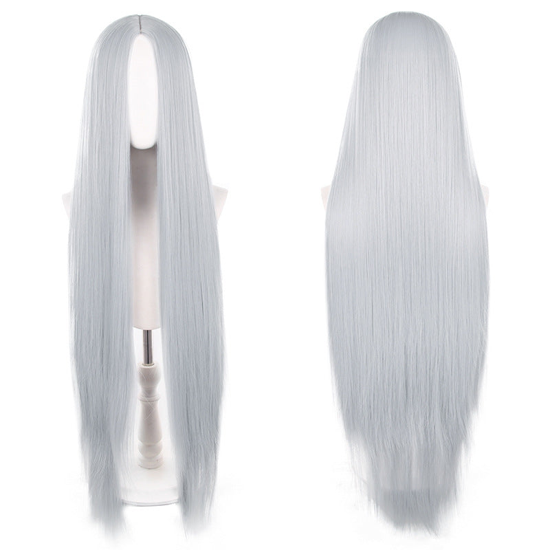 Mid-length Universal Long Straight Scalp Style Cos Wig