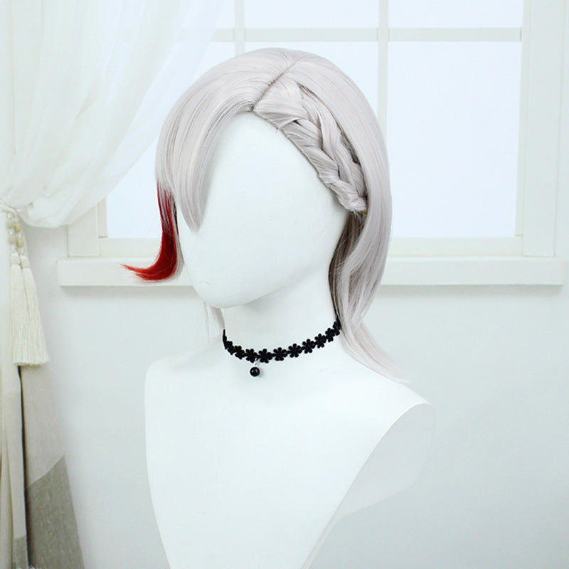 Beautiful Original Simulation Scalp Top Highlight Fiber Short Cos Wig