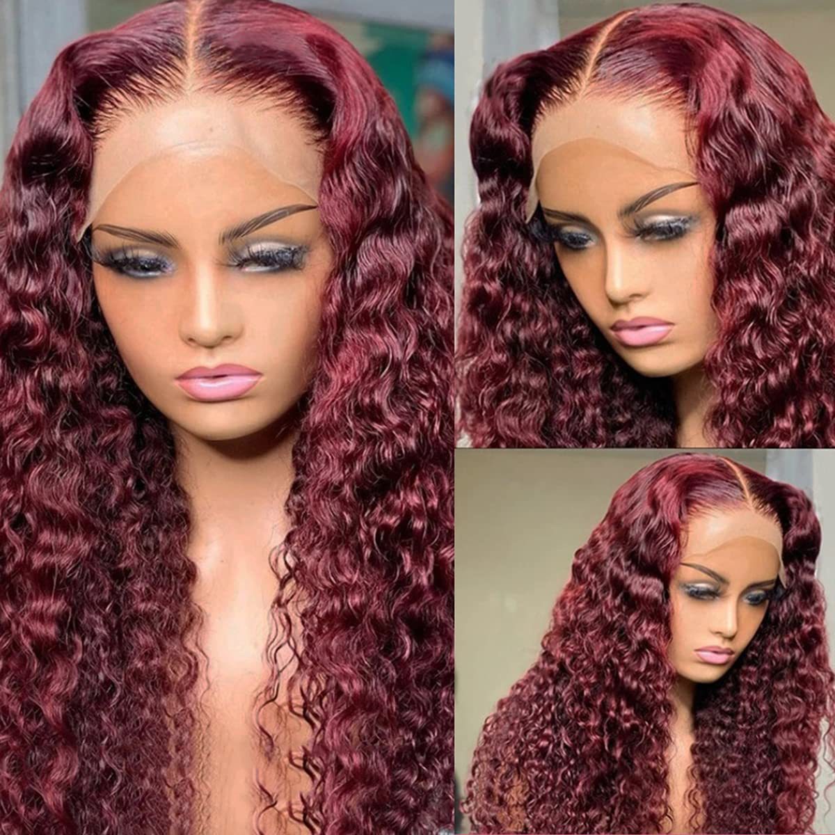 Women's Lace African Small Volume Curly Hair Wig Long Curls