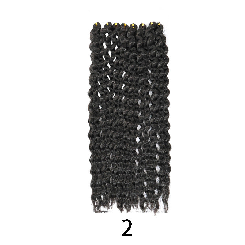 Popular New African Chemical Fiber Source Wig Long Curls