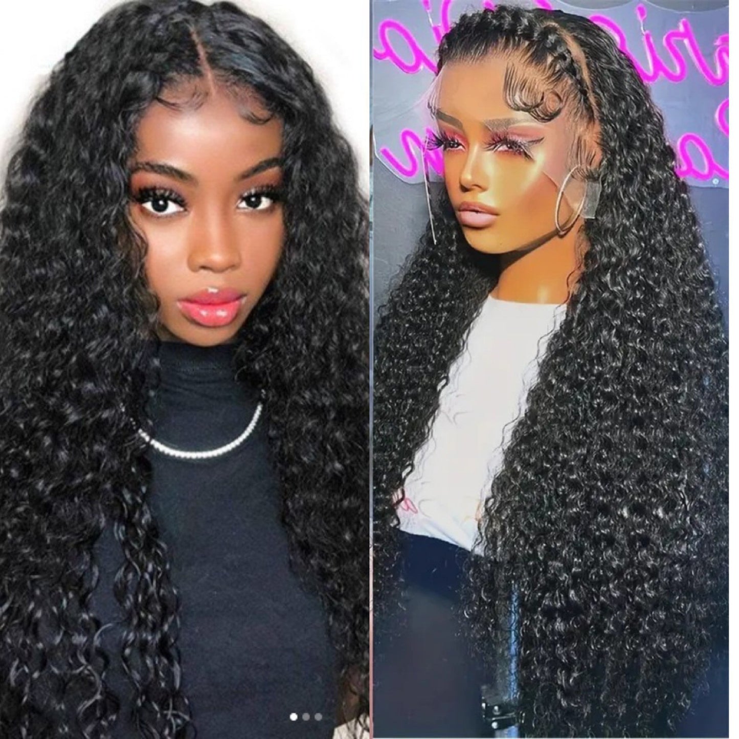 African Wigs With Small Curly Hair Wig Long Curls