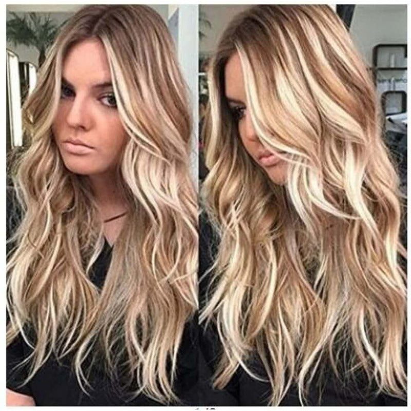 Big Wave Curly Brown Gradient Light Wig Long Curls