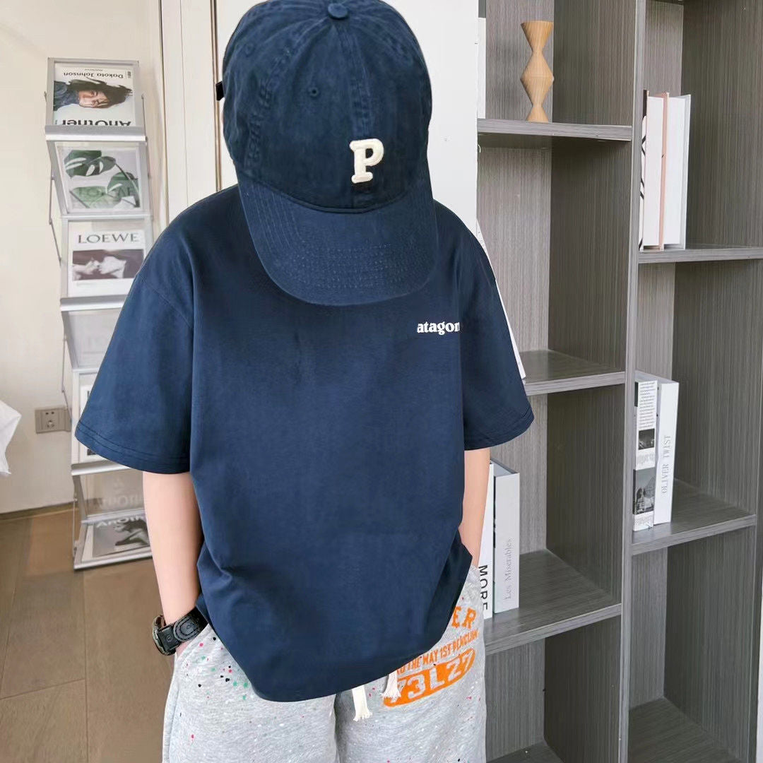 Children's Clothing Half Sleeve Trendy Handsome Western Children's T-shirt