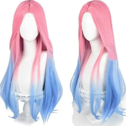 Stage Mei Simulation Scalp Top Gradient Long Straight Wig