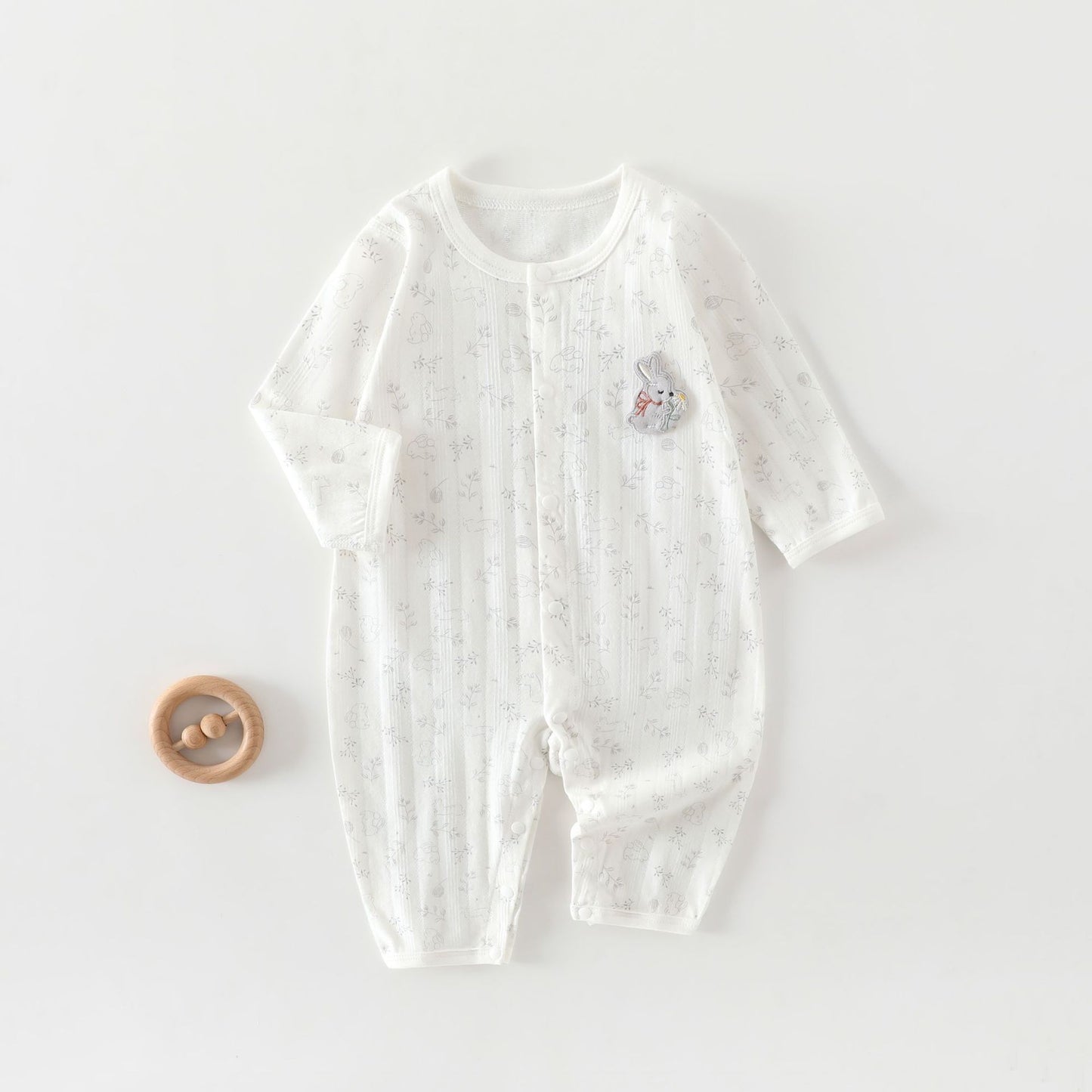 Jumpsuit Class Summer Thin Pure Cotton Closed Ha Born Jumpsuit, Climbing Suit