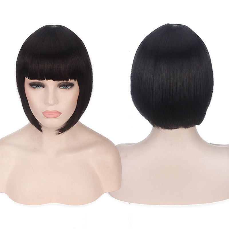 Women's Daily Color Sheath Short Shoulder Straight Cos Wig