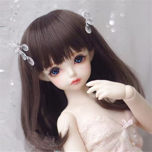 Ye Doll Female Bangs Hair Accessories Long Straight Wig